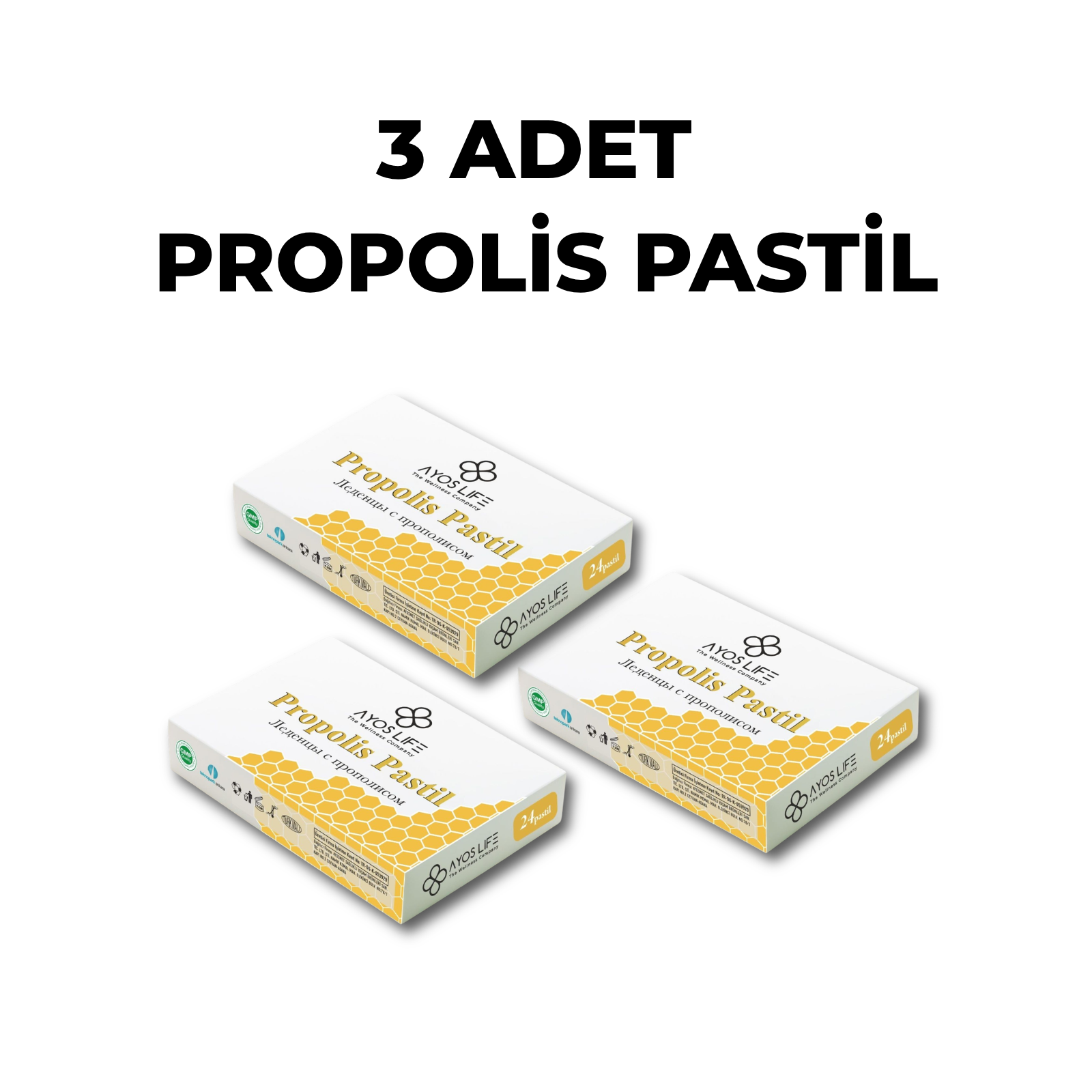 PASTİL 3 ADET (PROPOLİSLİ)
