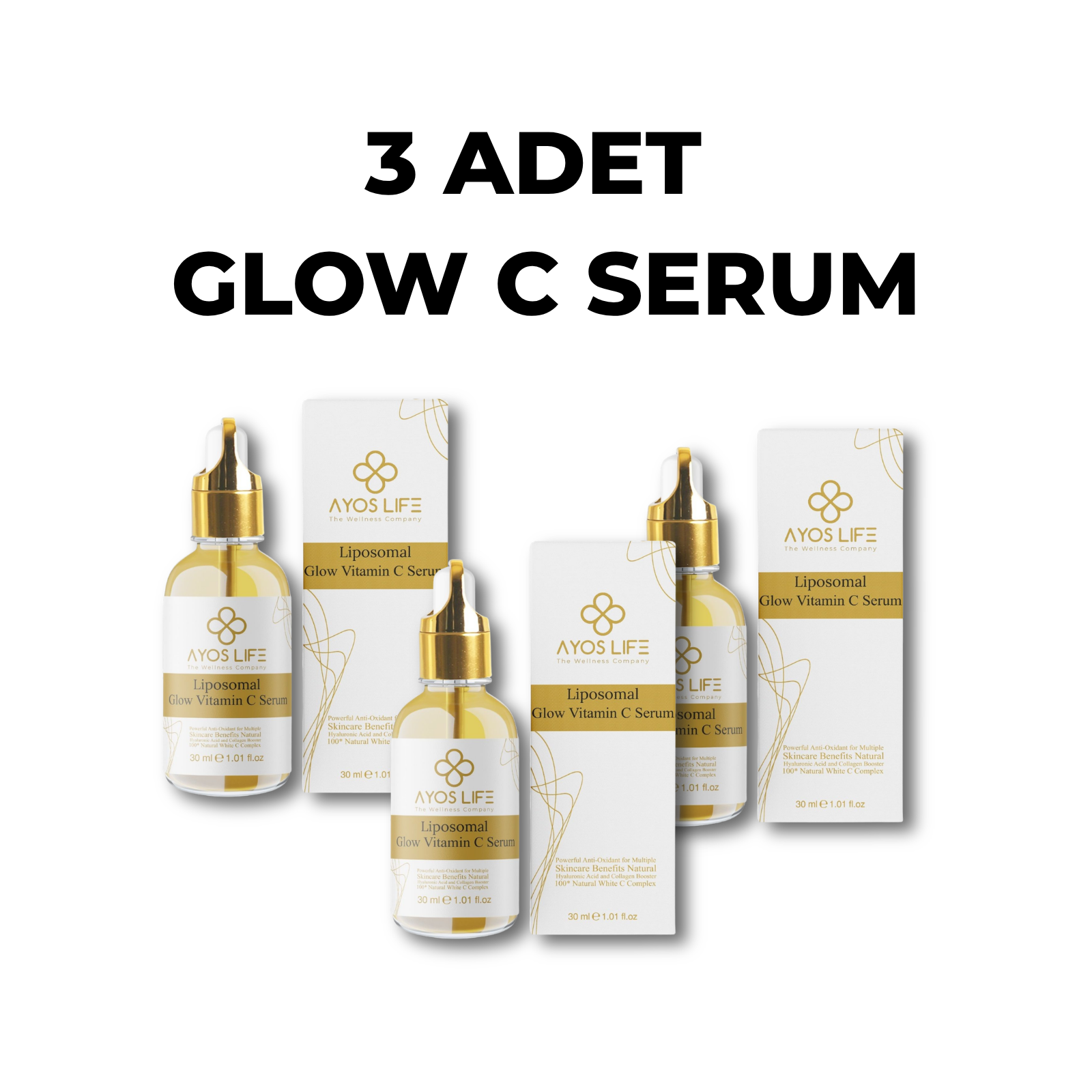 GLOW VITAMIN C SERUM 3 ADET